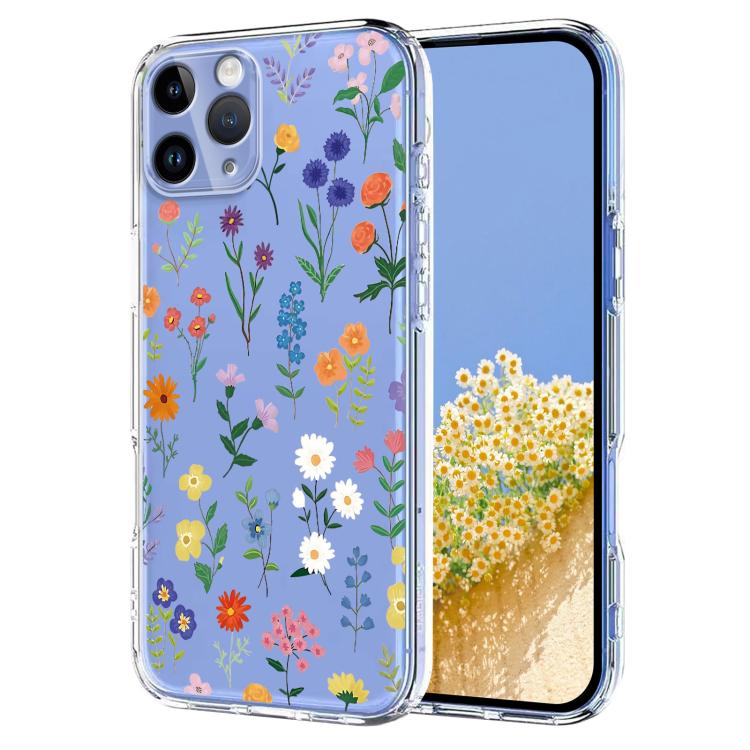Flower Pattern Painted TPU Phone Case, For iPhone 11, For iPhone 11 Pro, For iPhone X / XS, For iPhone XR