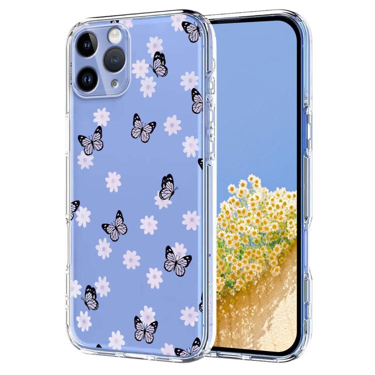 Flower Pattern Painted TPU Phone Case, For iPhone 11, For iPhone 11 Pro, For iPhone X / XS, For iPhone XR