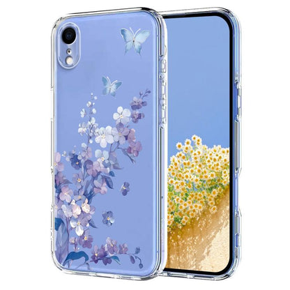 Flower Pattern Painted TPU Phone Case