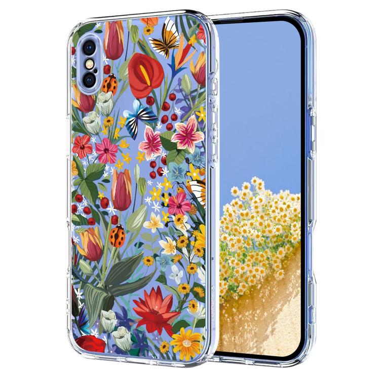 Flower Pattern Painted TPU Phone Case