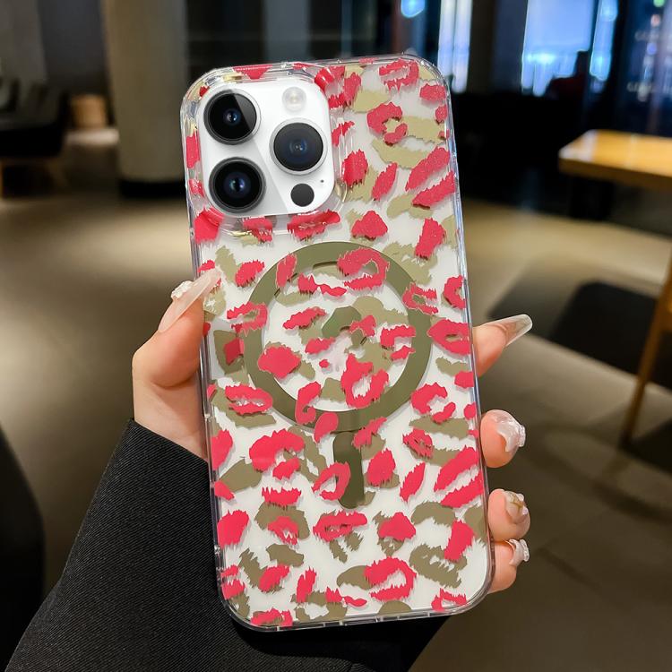 Leopard MagSafe Dual-side Laminating IMD Phone Case, For iPhone 14, For iPhone 14 Pro, For iPhone 13 Pro Max, For iPhone 13 Pro, For iPhone 13