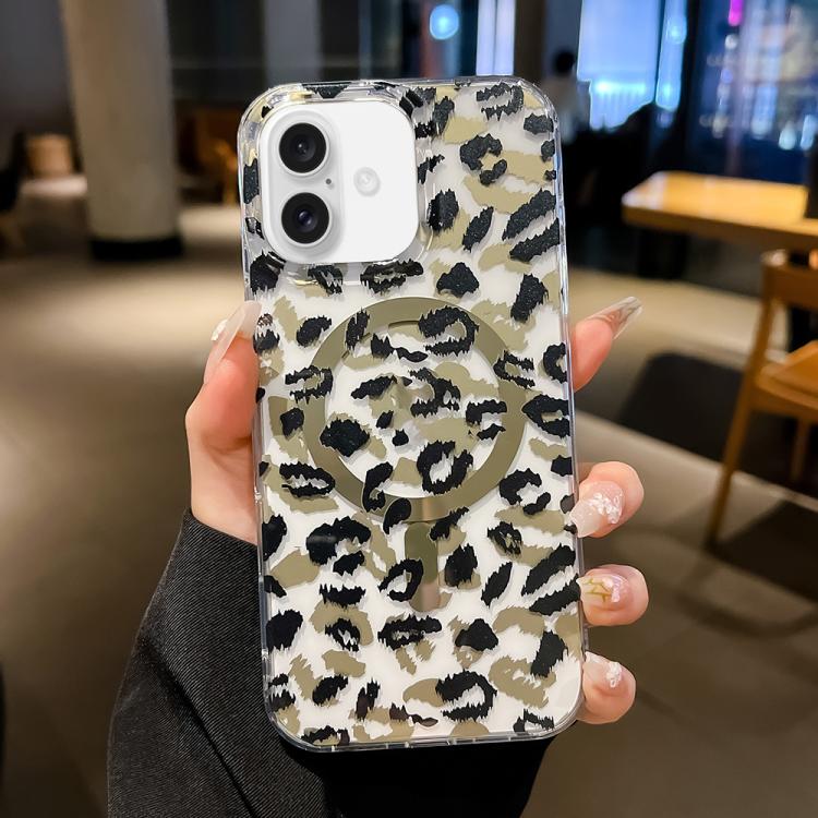 Leopard MagSafe Dual-side Laminating IMD Phone Case, For iPhone 18 Pro / 17 Pro, For iPhone 18 Pro Max / 17 Pro Max, For iPhone 17e / 16e, For iPhone 17, For iPhone 16 Pro Max, For iPhone 16 Pro