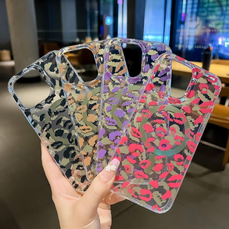Leopard MagSafe Dual-side Laminating IMD Phone Case, For iPhone 18 Pro / 17 Pro, For iPhone 18 Pro Max / 17 Pro Max, For iPhone 17e / 16e, For iPhone 17, For iPhone 16 Pro Max, For iPhone 16 Pro
