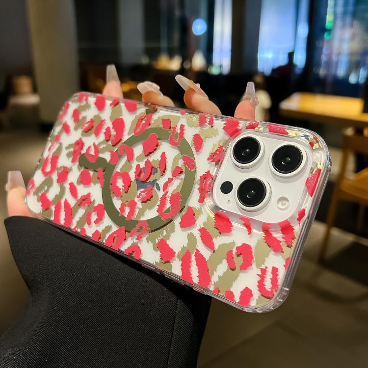Leopard MagSafe Dual-side Laminating IMD Phone Case, For iPhone 18 Pro / 17 Pro, For iPhone 18 Pro Max / 17 Pro Max, For iPhone 17e / 16e, For iPhone 17, For iPhone 16 Pro Max, For iPhone 16 Pro