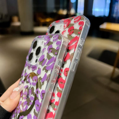Leopard MagSafe Dual-side Laminating IMD Phone Case, For iPhone 18 Pro / 17 Pro, For iPhone 18 Pro Max / 17 Pro Max, For iPhone 17e / 16e, For iPhone 17, For iPhone 16 Pro Max, For iPhone 16 Pro