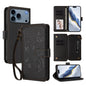 Butterfly Love Flower Multi-card Zipper Wallet Leather Phone Case, For iPhone 18 Pro / 17 Pro, For iPhone 18 Pro Max / 17 Pro Max, For iPhone 17e / 16e