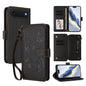 Butterfly Love Flower Multi-card Zipper Wallet Leather Phone Case, For iPhone 17, For iPhone Air, For iPhone 16 Pro Max