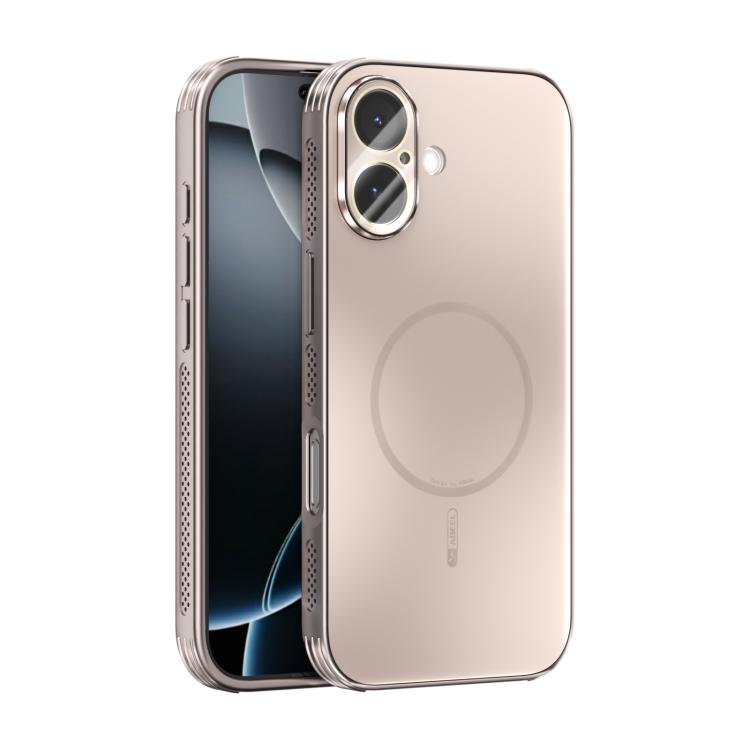 ABEEL Heat Dissipation Frosted MagSafe Phone Case with Lens Film, For iPhone 17e / 16e, For iPhone 17 Pro Max, For iPhone 17 Pro, For iPhone 17