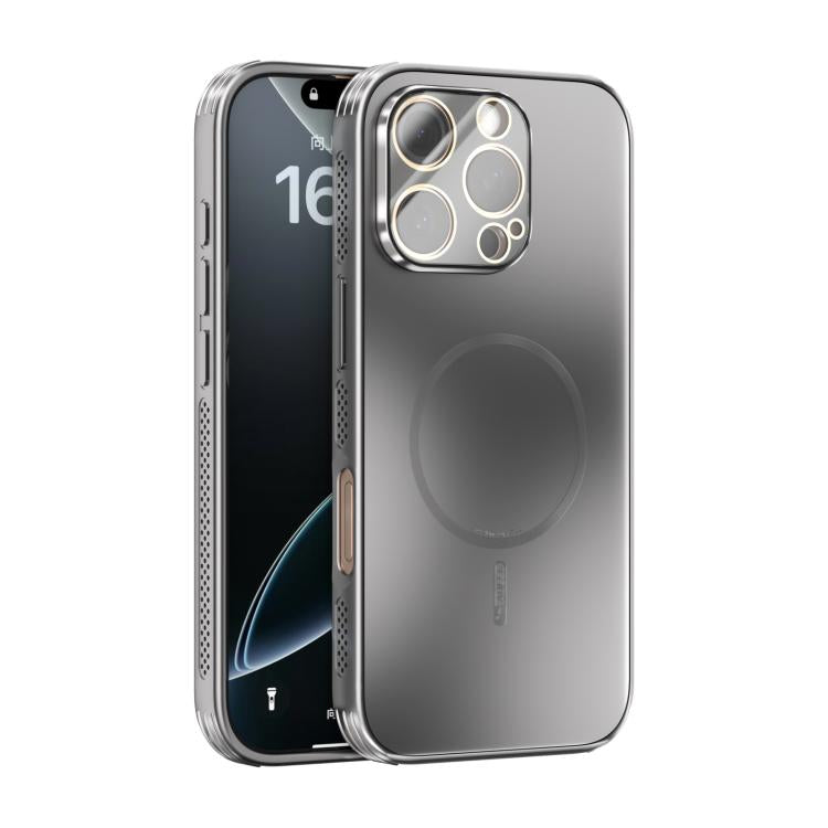 ABEEL Heat Dissipation Frosted MagSafe Phone Case with Lens Film, For iPhone Air, For iPhone 16 Pro Max, For iPhone 16 Pro, For iPhone 16 Plus