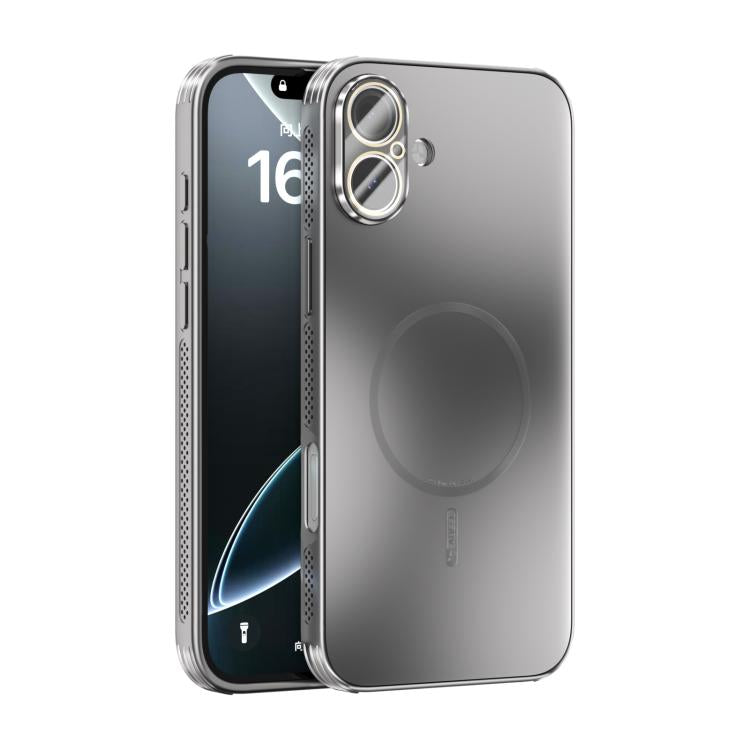 ABEEL Heat Dissipation Frosted MagSafe Phone Case with Lens Film, For iPhone Air, For iPhone 16 Pro Max, For iPhone 16 Pro, For iPhone 16 Plus