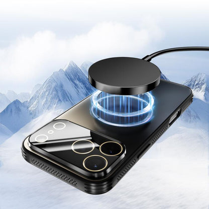 ABEEL Heat Dissipation Frosted MagSafe Phone Case with Lens Film, For iPhone 16, For iPhone 15 Pro Max, For iPhone 15 Pro, For iPhone 15 Plus