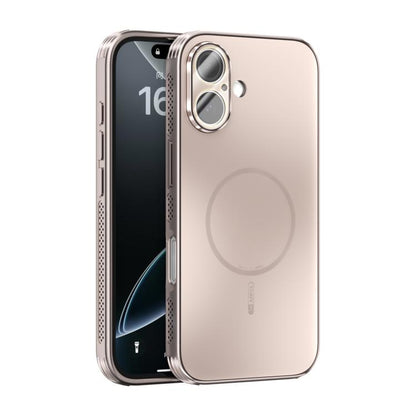 ABEEL Heat Dissipation Frosted MagSafe Phone Case with Lens Film, For iPhone 16, For iPhone 15 Pro Max, For iPhone 15 Pro, For iPhone 15 Plus
