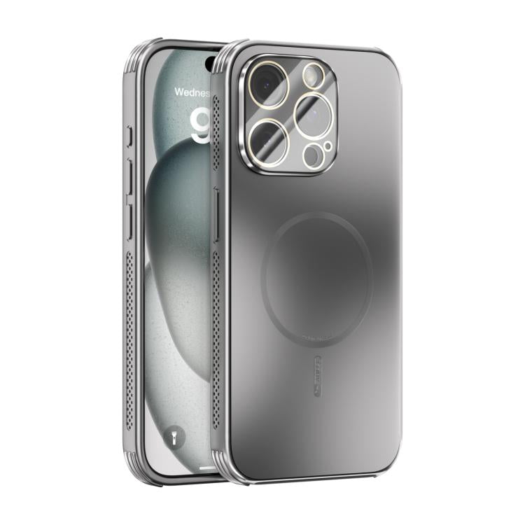 ABEEL Heat Dissipation Frosted MagSafe Phone Case with Lens Film, For iPhone 16, For iPhone 15 Pro Max, For iPhone 15 Pro, For iPhone 15 Plus