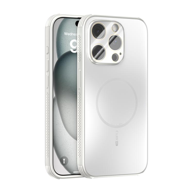 ABEEL Heat Dissipation Frosted MagSafe Phone Case with Lens Film, For iPhone 16, For iPhone 15 Pro Max, For iPhone 15 Pro, For iPhone 15 Plus