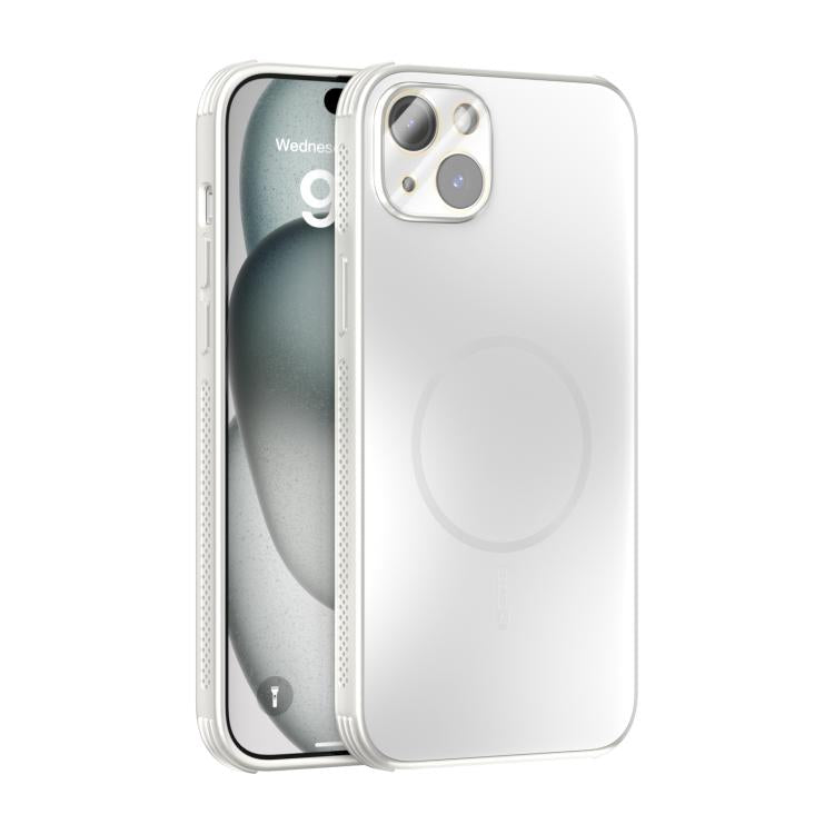 ABEEL Heat Dissipation Frosted MagSafe Phone Case with Lens Film, For iPhone 16, For iPhone 15 Pro Max, For iPhone 15 Pro, For iPhone 15 Plus