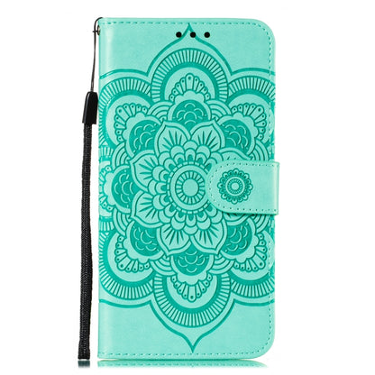 Mandala Embossing Pattern Horizontal Flip PU Leather Case with Holder & Card Slots & Walle & Lanyard