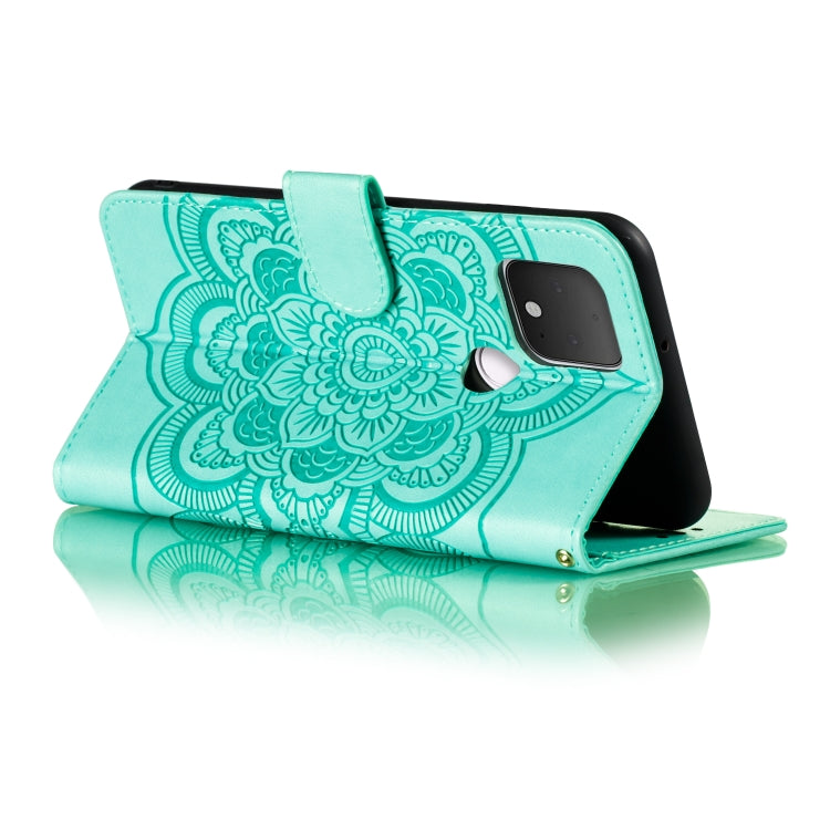 Mandala Embossing Pattern Horizontal Flip PU Leather Case with Holder & Card Slots & Walle & Lanyard