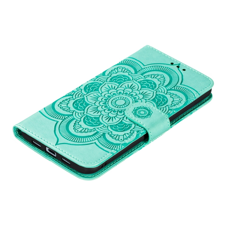 Mandala Embossing Pattern Horizontal Flip PU Leather Case with Holder & Card Slots & Walle & Lanyard