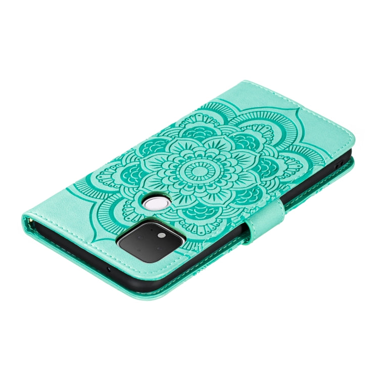 Mandala Embossing Pattern Horizontal Flip PU Leather Case with Holder & Card Slots & Walle & Lanyard