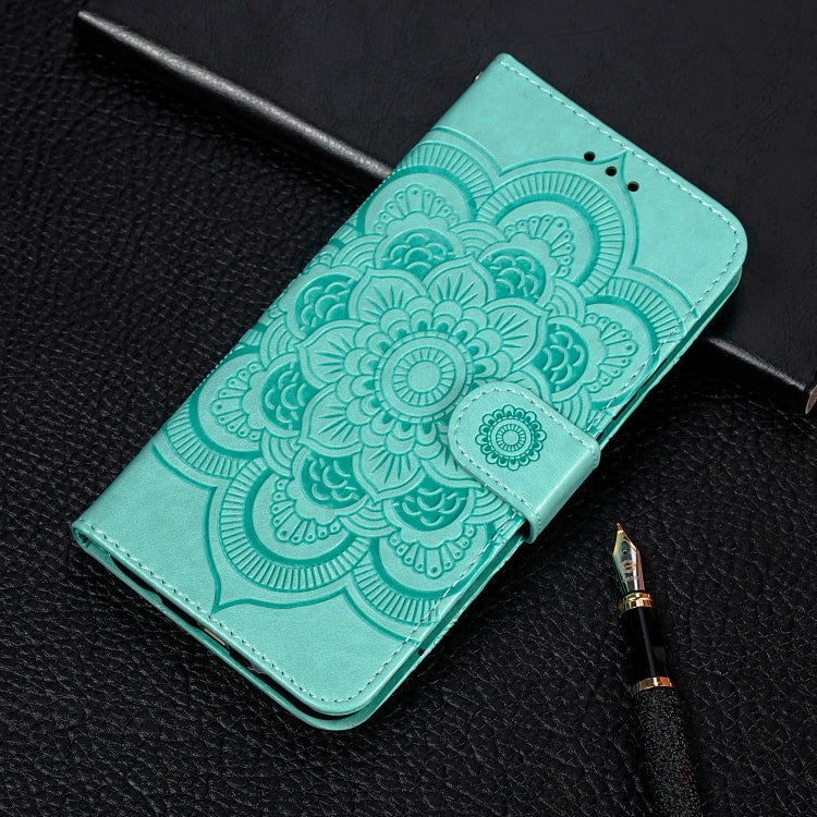 Mandala Embossing Pattern Horizontal Flip PU Leather Case with Holder & Card Slots & Walle & Lanyard
