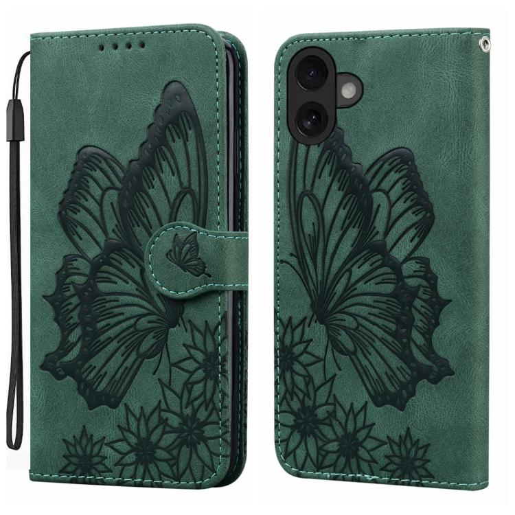 Retro Skin Feel Butterflies Embossing Horizontal Flip Leather Phone Case, For iPhone 17 Pro Max, For iPhone 17 Pro, For iPhone 17, For iPhone Air