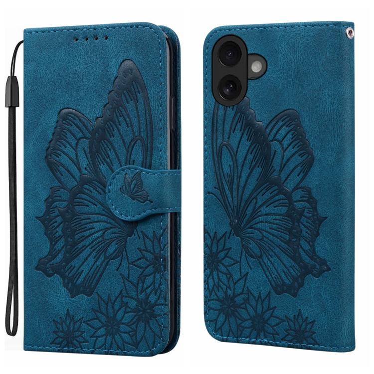 Retro Skin Feel Butterflies Embossing Horizontal Flip Leather Phone Case, For iPhone 17 Pro Max, For iPhone 17 Pro, For iPhone 17, For iPhone Air