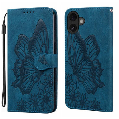 Retro Skin Feel Butterflies Embossing Horizontal Flip Leather Phone Case, For iPhone 17 Pro Max, For iPhone 17 Pro, For iPhone 17, For iPhone Air