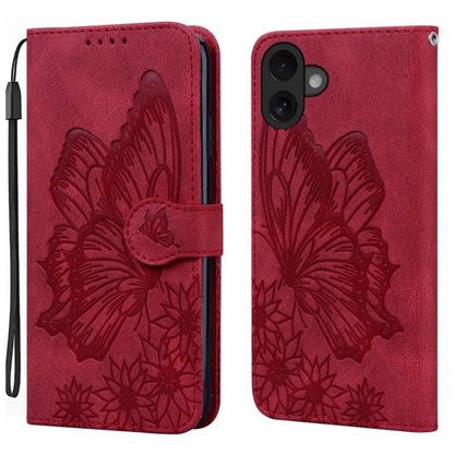 Retro Skin Feel Butterflies Embossing Horizontal Flip Leather Phone Case, For iPhone 17 Pro Max, For iPhone 17 Pro, For iPhone 17, For iPhone Air