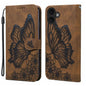Retro Skin Feel Butterflies Embossing Horizontal Flip Leather Phone Case, For iPhone 18 Pro / 17 Pro, For iPhone 18 Pro Max / 17 Pro Max, For iPhone 17, For iPhone 17 Air