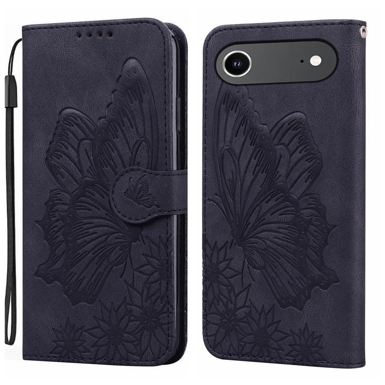 Retro Skin Feel Butterflies Embossing Horizontal Flip Leather Phone Case, For iPhone 17 Pro Max, For iPhone 17 Pro, For iPhone 17, For iPhone Air