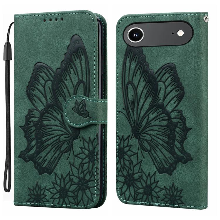 Retro Skin Feel Butterflies Embossing Horizontal Flip Leather Phone Case, For iPhone 17 Pro Max, For iPhone 17 Pro, For iPhone 17, For iPhone Air