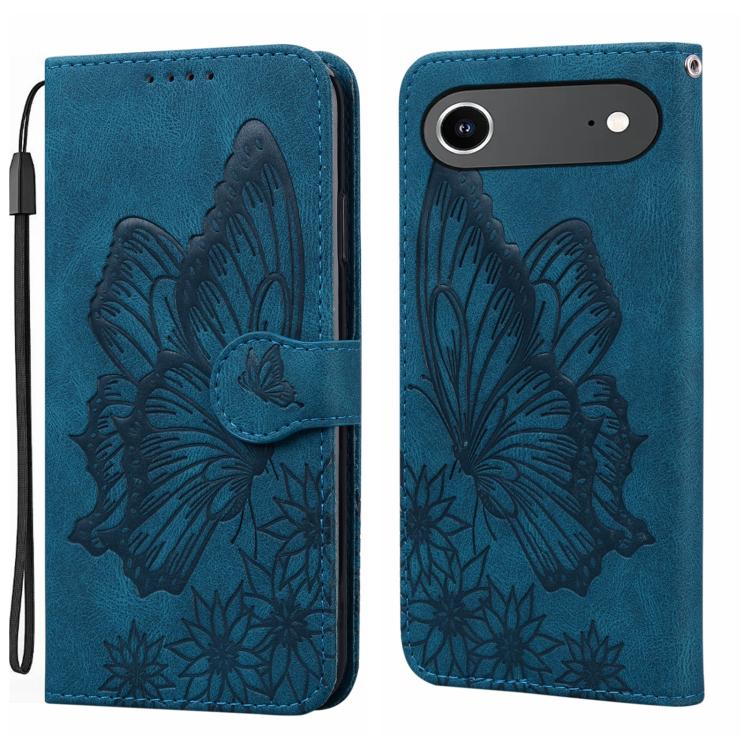 Retro Skin Feel Butterflies Embossing Horizontal Flip Leather Phone Case, For iPhone 17 Pro Max, For iPhone 17 Pro, For iPhone 17, For iPhone Air