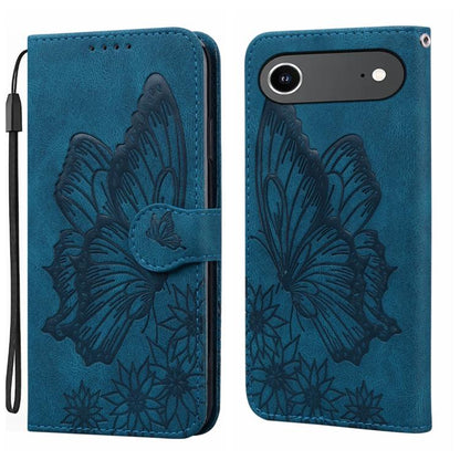 Retro Skin Feel Butterflies Embossing Horizontal Flip Leather Phone Case, For iPhone 17 Pro Max, For iPhone 17 Pro, For iPhone 17, For iPhone Air