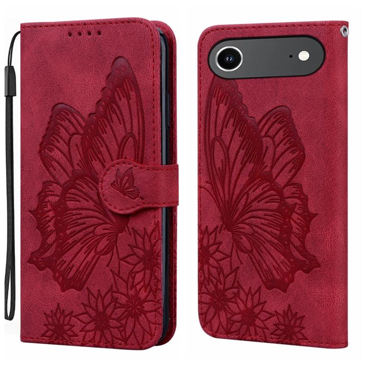Retro Skin Feel Butterflies Embossing Horizontal Flip Leather Phone Case, For iPhone 17 Pro Max, For iPhone 17 Pro, For iPhone 17, For iPhone Air
