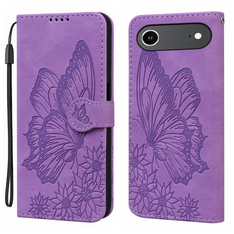 Retro Skin Feel Butterflies Embossing Horizontal Flip Leather Phone Case, For iPhone 17 Pro Max, For iPhone 17 Pro, For iPhone 17, For iPhone Air