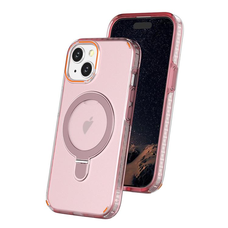 Colorful 2 in 1 MagSafe Ring Holder Phone Case, For iPhone 15