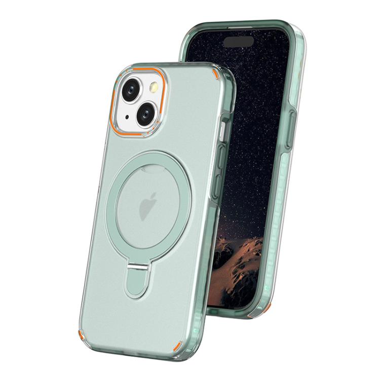 Colorful 2 in 1 MagSafe Ring Holder Phone Case, For iPhone 15