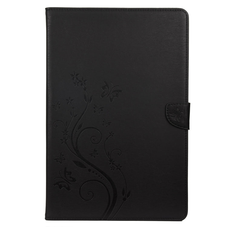 Butterfly Flower Embossing Pattern Horizontal Flip Leather Case with Holder & Card Slots & Wallet