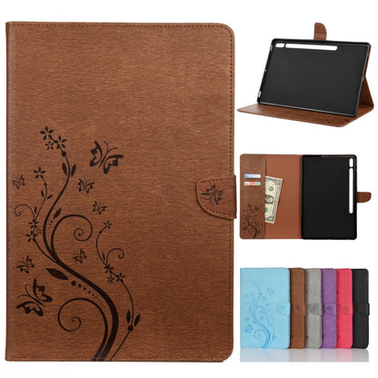 Butterfly Flower Embossing Pattern Horizontal Flip Leather Case with Holder & Card Slots & Wallet