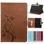 Butterfly Flower Embossing Pattern Horizontal Flip Leather Case with Holder & Card Slots & Wallet