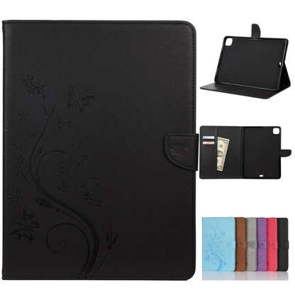 Butterfly Flower Embossing Pattern Horizontal Flip Leather Case with Holder & Card Slots & Wallet