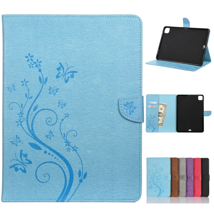 Butterfly Flower Embossing Pattern Horizontal Flip Leather Case with Holder & Card Slots & Wallet