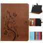 Butterfly Flower Embossing Pattern Horizontal Flip Leather Case with Holder & Card Slots & Wallet