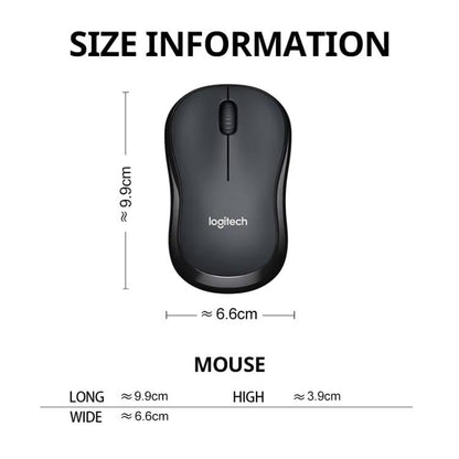 Logitech M240 1000dpi Silent Wireless Bluetooth Mouse