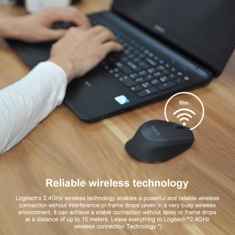 Logitech M275 1000dpi 2.4GHz Wireless Mouse with USB