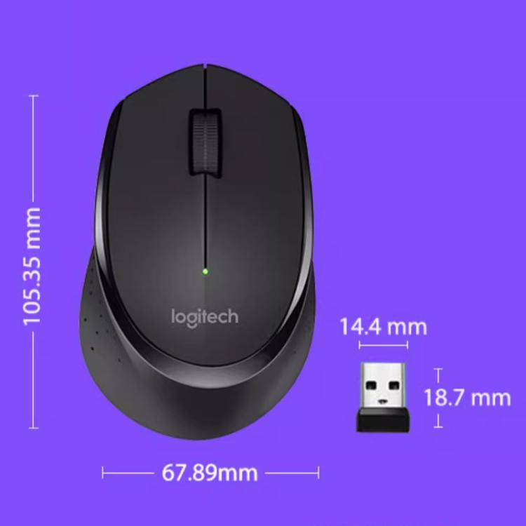 Logitech M275 1000dpi 2.4GHz Wireless Mouse with USB