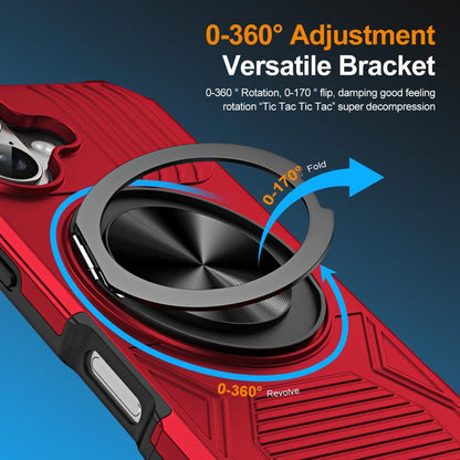 Alloy Rotating Holder MagSafe Shockproof Phone Case, For iPhone 17, For iPhone Air