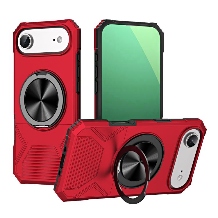 Alloy Rotating Holder MagSafe Shockproof Phone Case, For iPhone 17, For iPhone Air