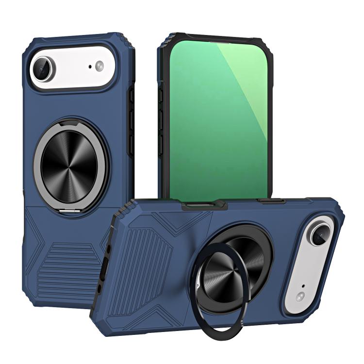 Alloy Rotating Holder MagSafe Shockproof Phone Case, For iPhone 17, For iPhone Air