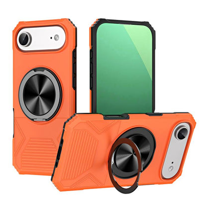 Alloy Rotating Holder MagSafe Shockproof Phone Case, For iPhone 17, For iPhone Air
